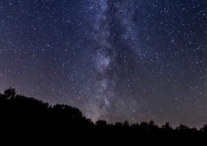 starry night sky algonquin park